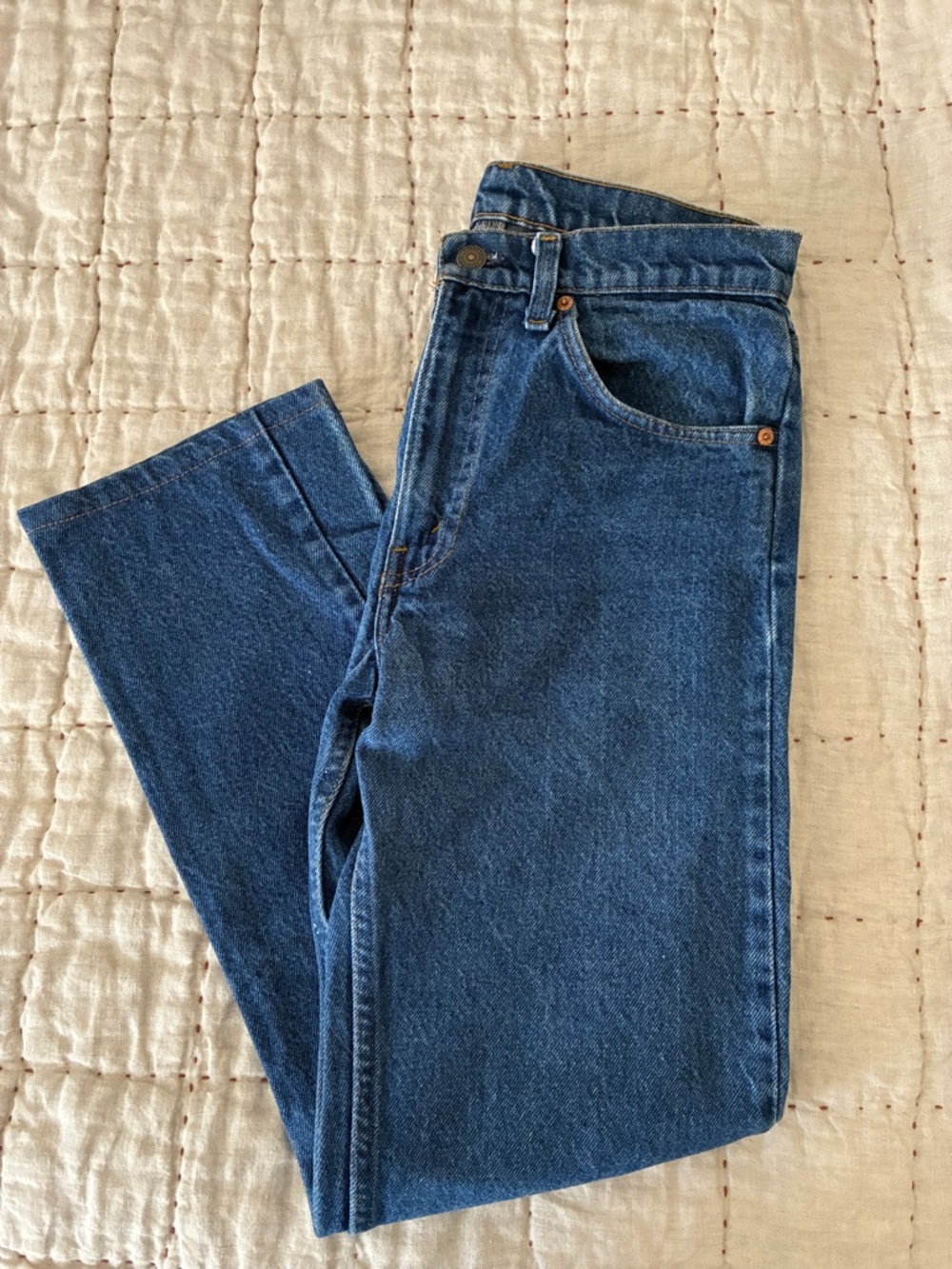 Levi's Orange Tab Dark Blue Straight-Leg Jeans